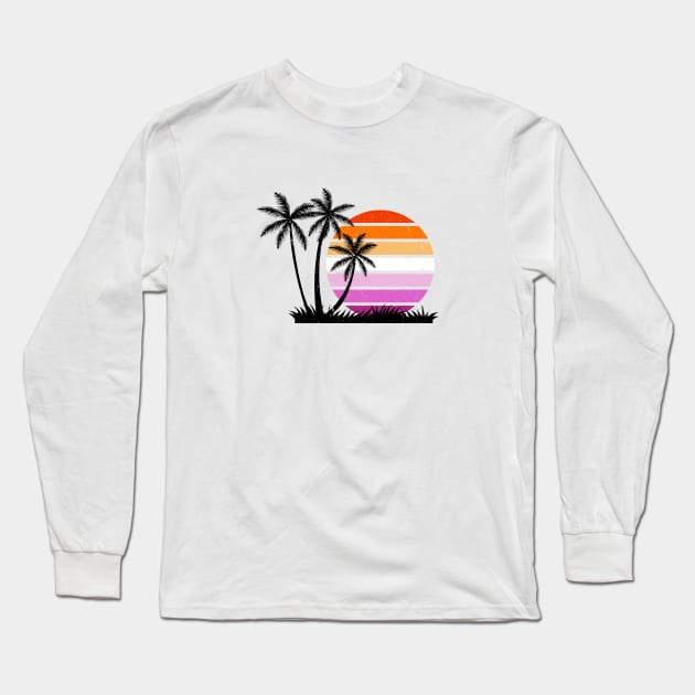 Lesbian Sunset Pride - Best Seller! Long Sleeve T-Shirt by DADDY DD